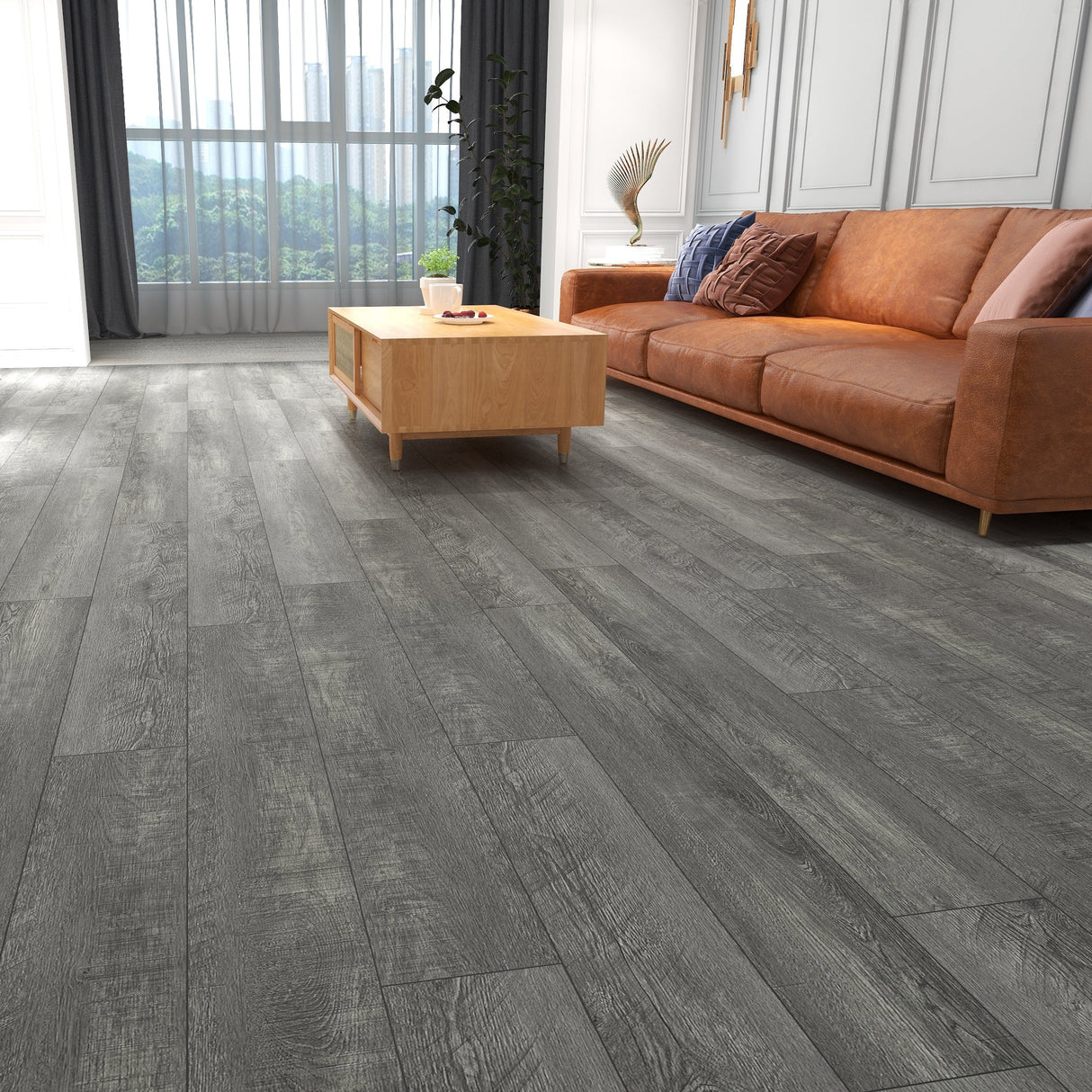 8mm Ash Cleave SPC Hybrid Flooring (Price per m²)