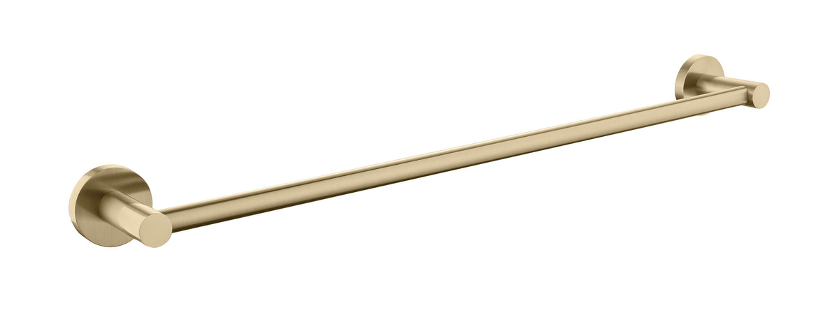 JESS 750mm Single Towel Rail in Brushed Brass