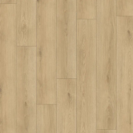 Brown wooden floor with waterproof hybrid flooring