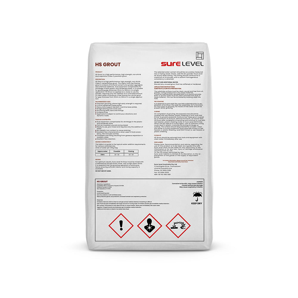 High Strength Grout (HS Grout) - 20kg