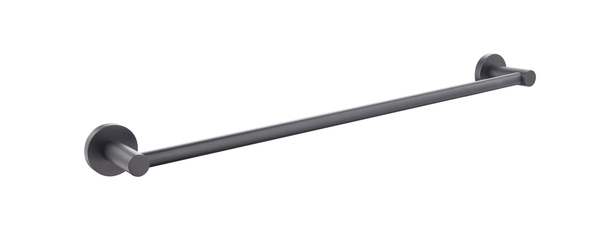 JESS 750mm Single Towel Rail in Gun Metal