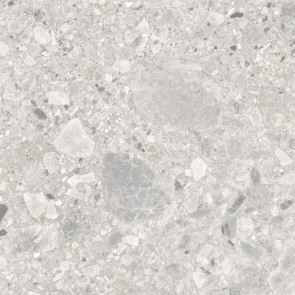 Terrazzo Ceppo Light Grey Matt Smooth Grip tile