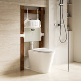 BRAVO-II In-Wall Toilet Suite with Gun Metal Button