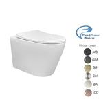CHLOE In-Wall, Wall Hung Toilet Suite with Gun Metal Button