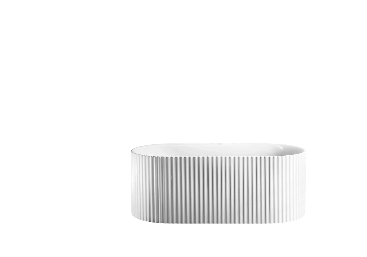 PIAZA RD 1700mm Free Standing Bath Tub in Matte White