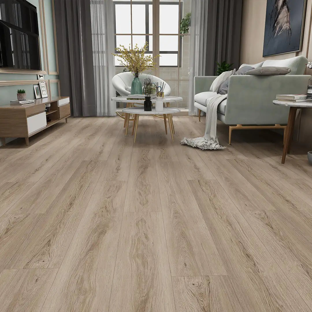 Modern hall showcasing SPC Hybrid Flooring