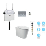 BELLA In-Wall Toilet Suite with Chrome Button