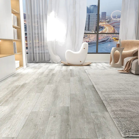 Light brown wooden floor, Fickle-Pine-SPC-Hybrid-Flooring