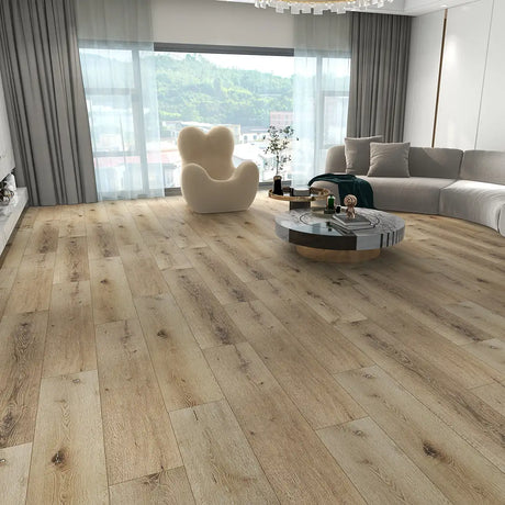 Forest Oak SPC Flooring: Waterproof Adhesive Tiles