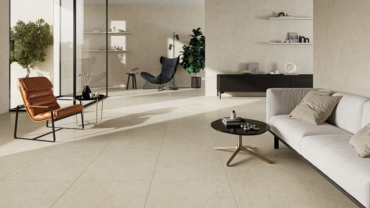 Limestone Sand in room setting