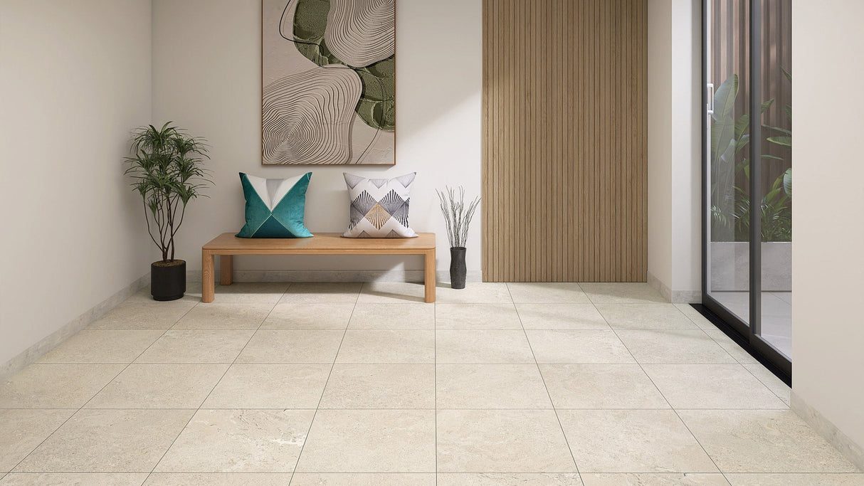 Perlato Sand in room setting