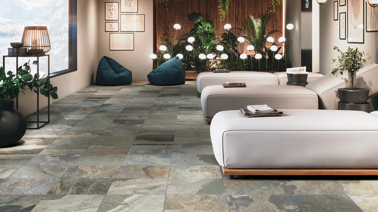 Slaty Storm in room setting