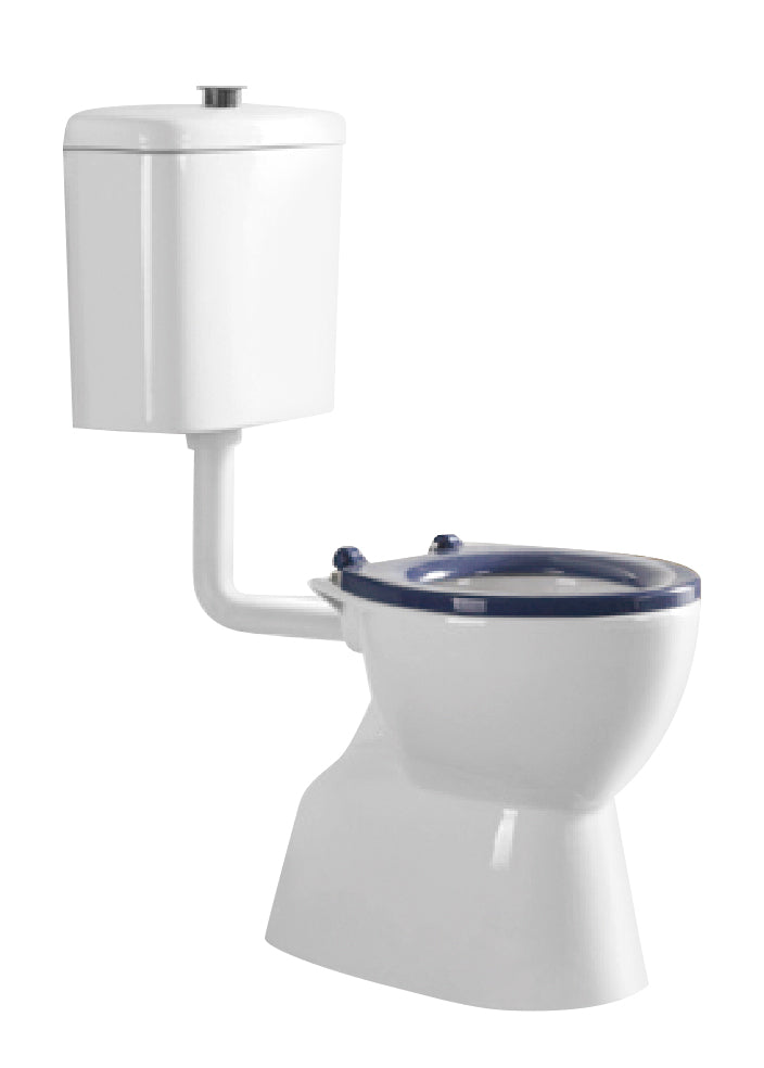 BESTCARE Toilet Suite with Blue Seat