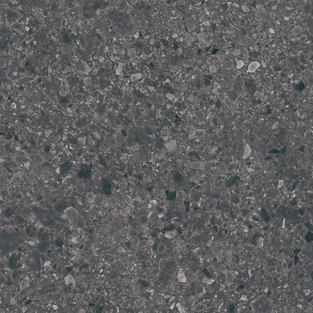 Terrazzo Charcoal Matt tile