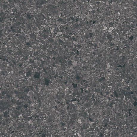 Terrazzo Charcoal Matt tile