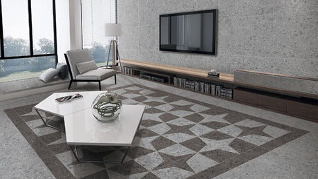 Terrazzo Grey in room setting