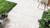 Terrazzo Stone Jelly White in room setting