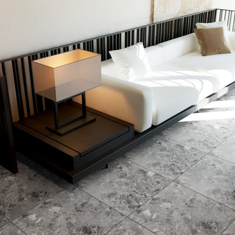 Terrazzo Dark Grey 600 x 600mm (Price per m²)