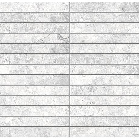 Tundra White Finger Mosaic tile