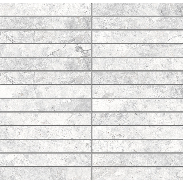 Tundra White Finger Mosaic tile