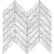 Tundra White Chevron Mosaic tile