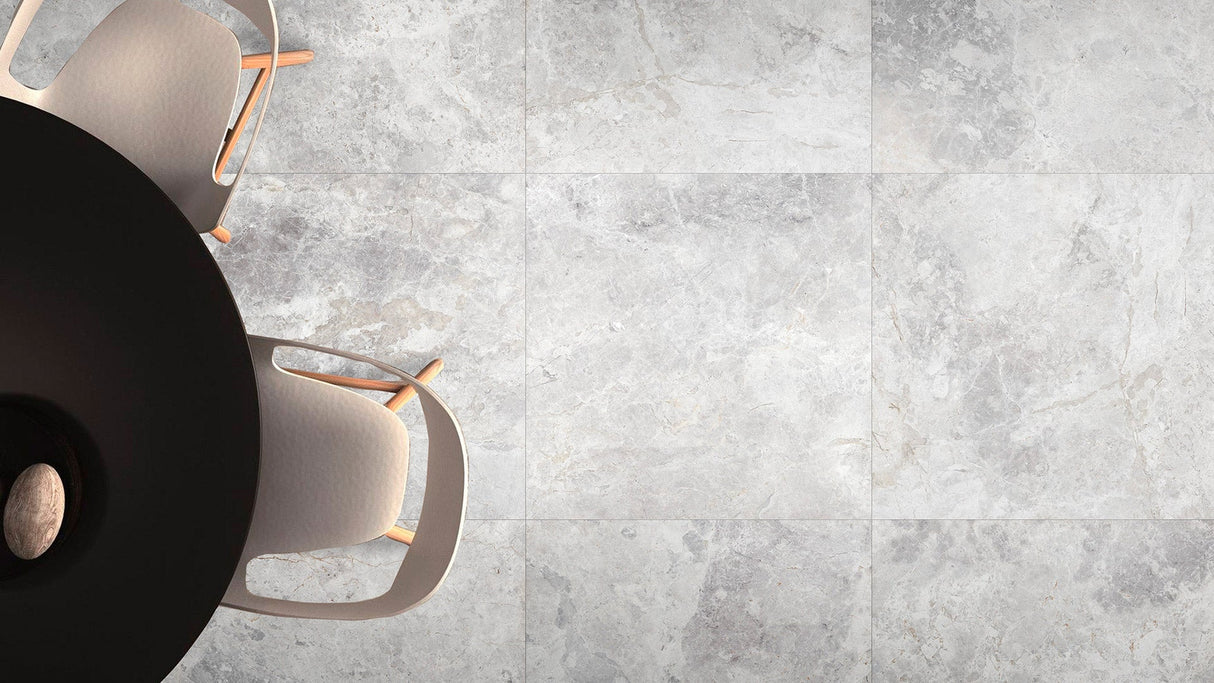 Tundra Grey tile in room setting