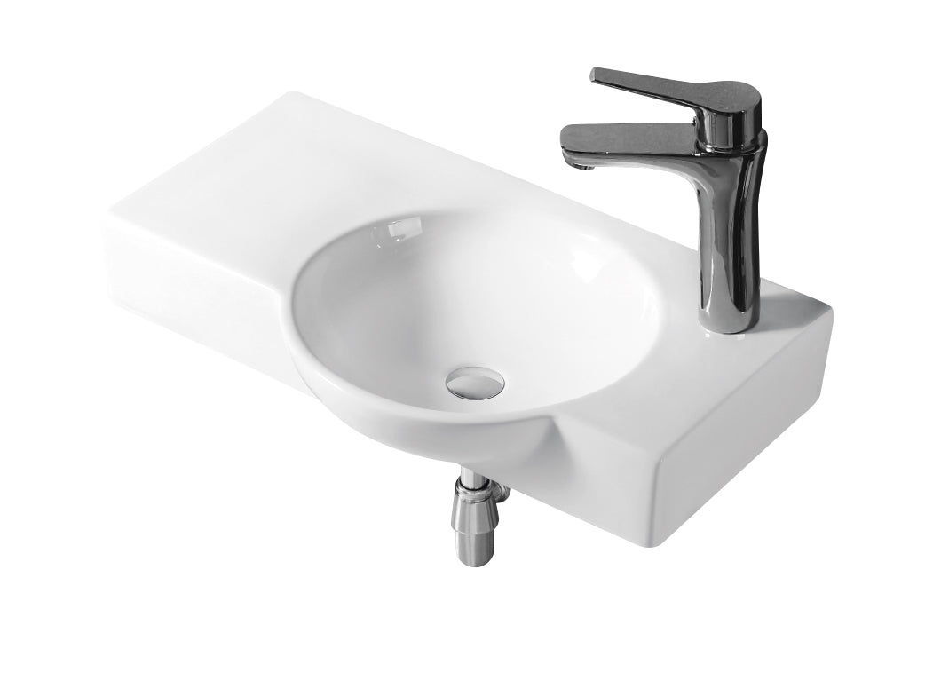 CHLOE wall Hung basin with 1 T. H.