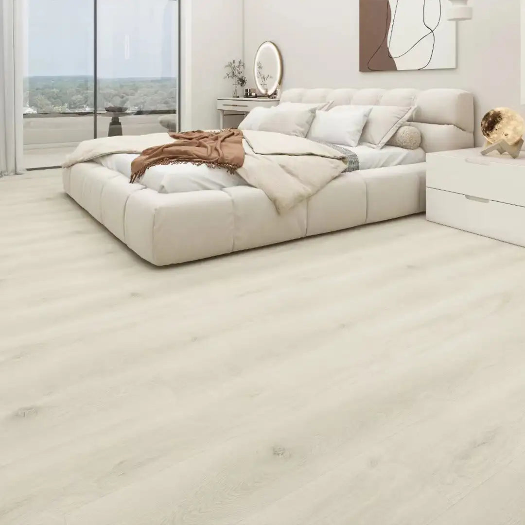 White Wood Floor with Grey Finish