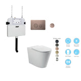 BELLA In-Wall Toilet Suite with Champagne Copper Button